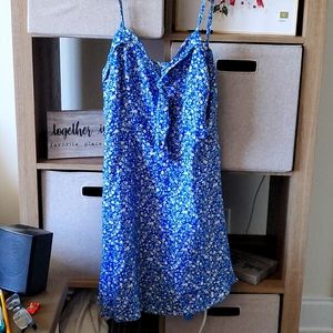 Blue floral dress